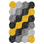 Conceptum Circle Djt Alfombra de Pasillo Multicolor 100 x 200 cm